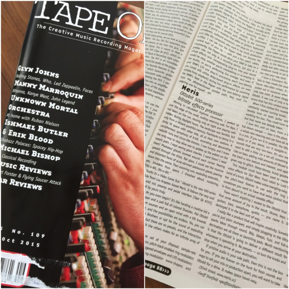 Tape Op Magazine Review of Ottobit